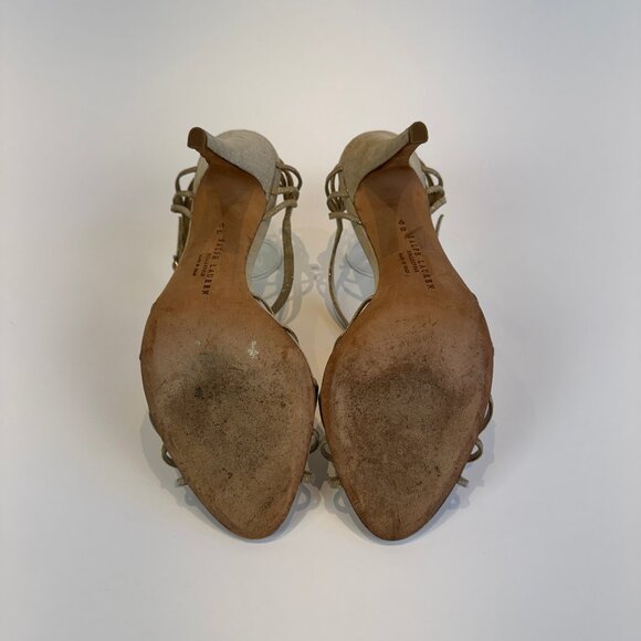 Ralph Lauren Purple Label Gold Suede Strappy Sandals, US 9 - Picture 9 of 16